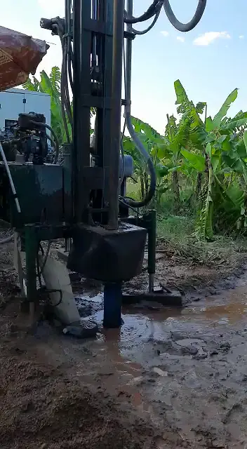 Perfuração em área de plantio